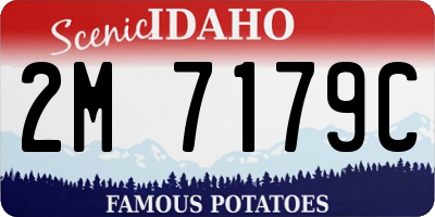 ID license plate 2M7179C