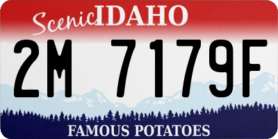 ID license plate 2M7179F