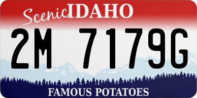 ID license plate 2M7179G