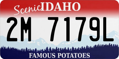 ID license plate 2M7179L
