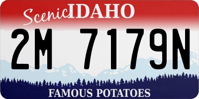 ID license plate 2M7179N