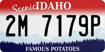 ID license plate 2M7179P