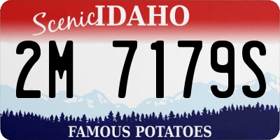 ID license plate 2M7179S