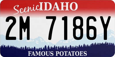 ID license plate 2M7186Y