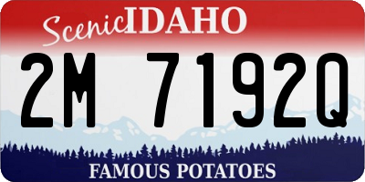 ID license plate 2M7192Q