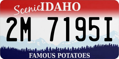 ID license plate 2M7195I