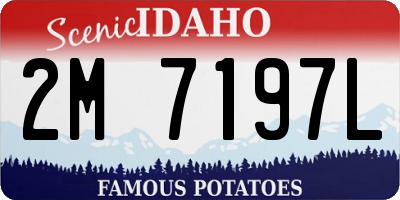 ID license plate 2M7197L