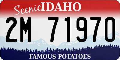 ID license plate 2M7197O