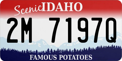 ID license plate 2M7197Q