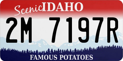 ID license plate 2M7197R