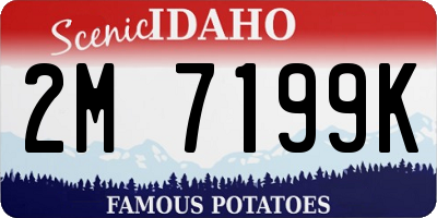 ID license plate 2M7199K