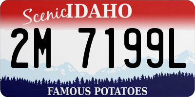 ID license plate 2M7199L