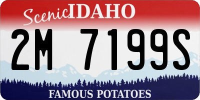 ID license plate 2M7199S