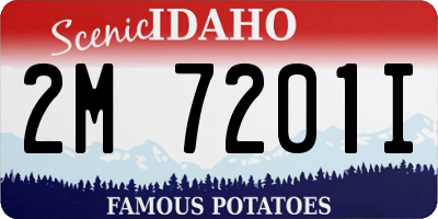 ID license plate 2M7201I