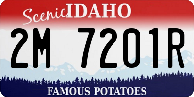 ID license plate 2M7201R