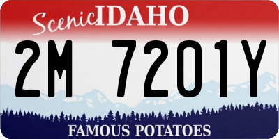 ID license plate 2M7201Y