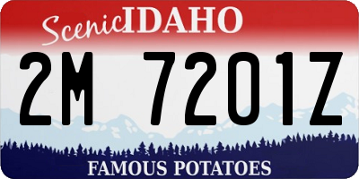 ID license plate 2M7201Z