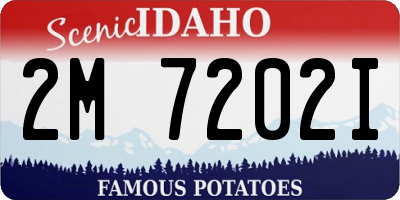 ID license plate 2M7202I