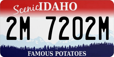 ID license plate 2M7202M