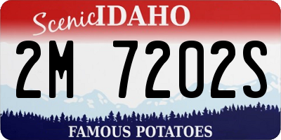 ID license plate 2M7202S
