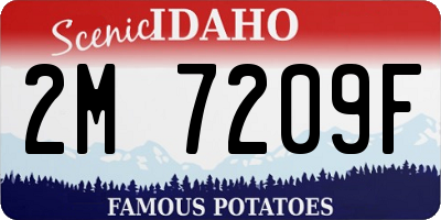ID license plate 2M7209F