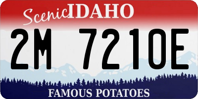 ID license plate 2M7210E