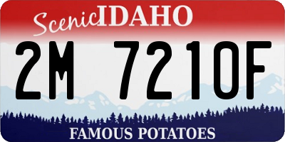 ID license plate 2M7210F