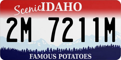 ID license plate 2M7211M