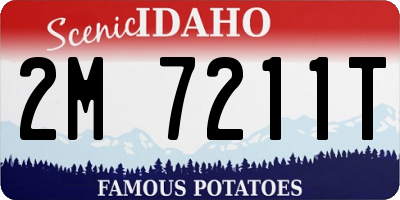 ID license plate 2M7211T