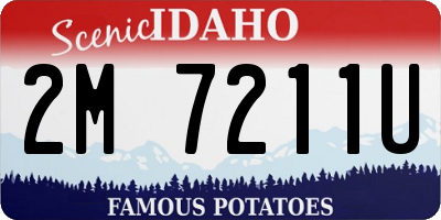 ID license plate 2M7211U