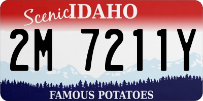 ID license plate 2M7211Y
