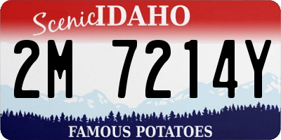 ID license plate 2M7214Y