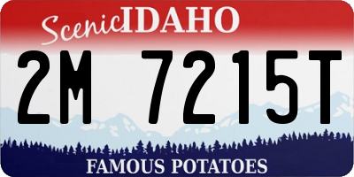 ID license plate 2M7215T