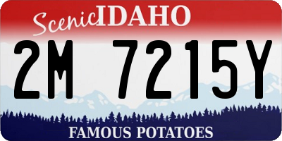 ID license plate 2M7215Y