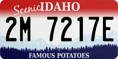 ID license plate 2M7217E