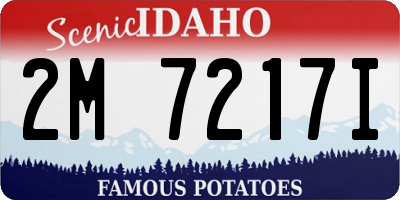 ID license plate 2M7217I