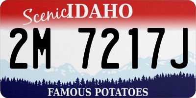 ID license plate 2M7217J