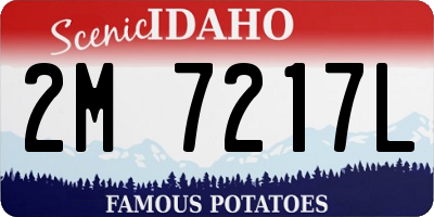 ID license plate 2M7217L