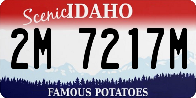 ID license plate 2M7217M