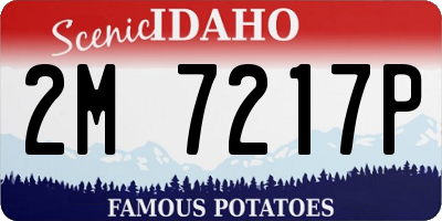 ID license plate 2M7217P