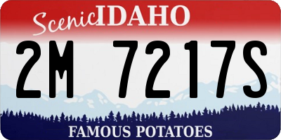 ID license plate 2M7217S