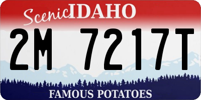ID license plate 2M7217T