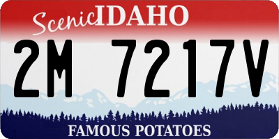 ID license plate 2M7217V
