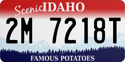 ID license plate 2M7218T