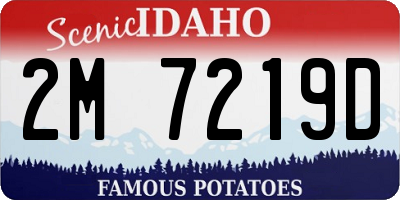 ID license plate 2M7219D