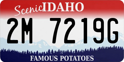 ID license plate 2M7219G