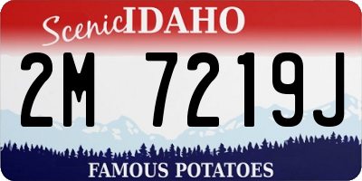 ID license plate 2M7219J