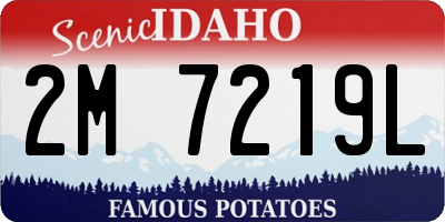 ID license plate 2M7219L