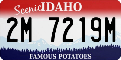 ID license plate 2M7219M