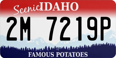 ID license plate 2M7219P